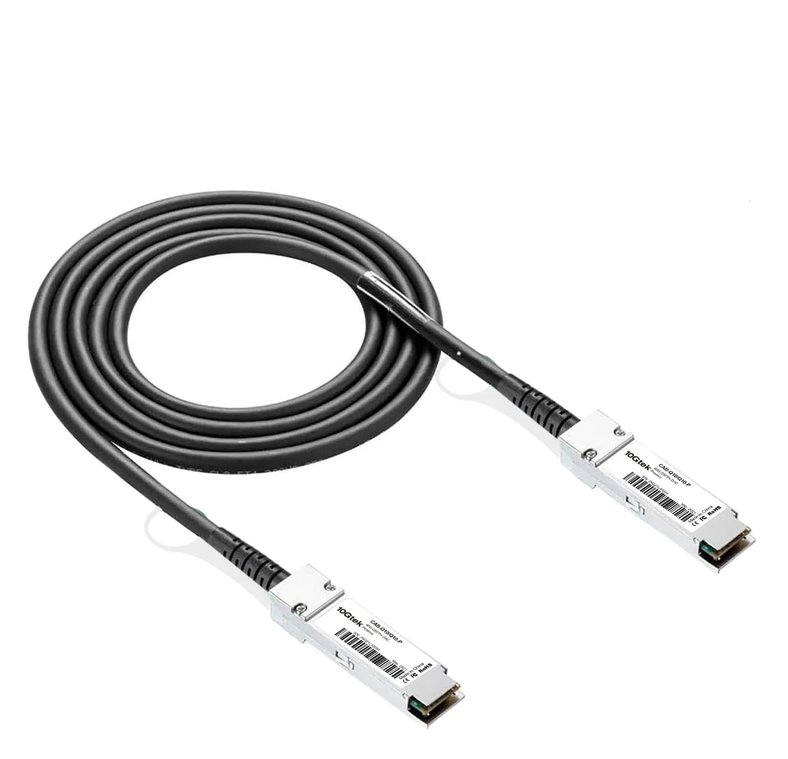 10Gtek 40G QSFP+ DAC Cable for Cisco QSFP-H40G-CU50CM, 0.5m/1.6ft | 40Gb/s Passive Copper Twinax — x1
