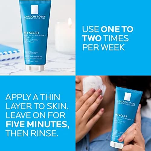 La Roche-Posay Effaclar Clay Face Mask for Oily Skin 3.4oz | Purifying & Mattifying thumbnail 5