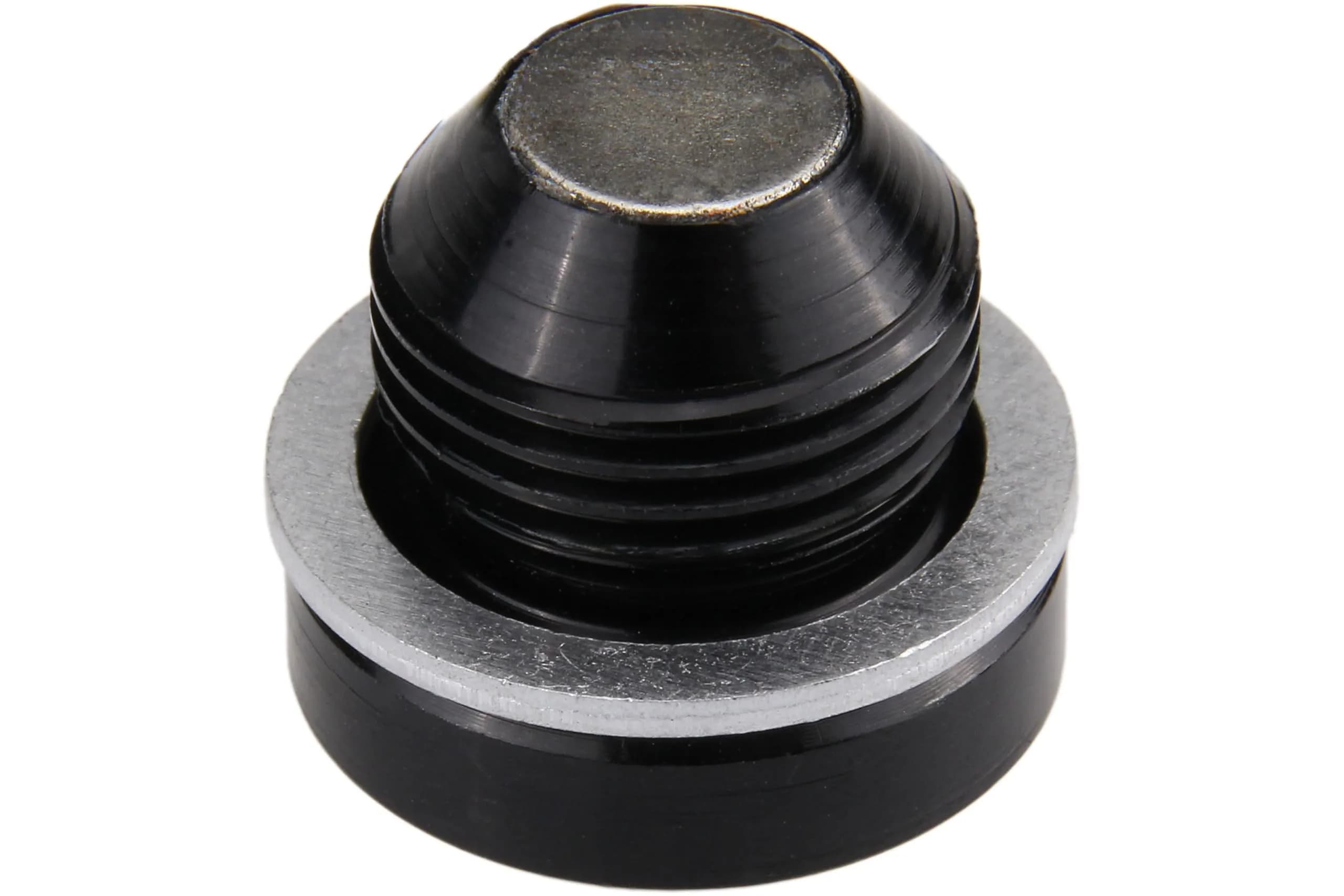 URO Parts Oil Drain Plug 18 x 1.5mm | Hard Anodized Aluminum with Magnet, OE Dimensions - main product image