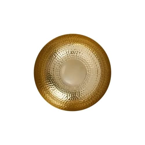 Creative Co-Op Hammered Metal Bowl, Gold Finish, 35.5cm (14 inch) | Decorative Home Accent thumbnail 6