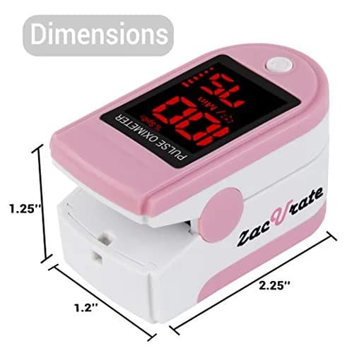 Zacurate Blood Oxygen Monitor Blushing Pink | Accurate SpO2 & Pulse Rate for Sports & Travel thumbnail 4