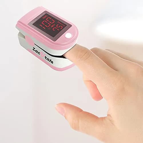 Zacurate Blood Oxygen Monitor Blushing Pink | Accurate SpO2 & Pulse Rate for Sports & Travel thumbnail 3