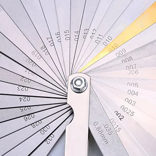 Hotop Feeler Gauges Imperial Measuring Tool Stainless Steel | 32 Blades Dual Marked Metric & Imperial thumbnail 4
