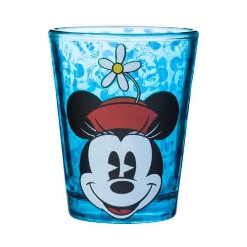 Silver Buffalo Disney Vintage Minnie Mouse Mini Glass Set 4 Count (1.5oz Each) | Officially Licensed Collectible Shot Glasses thumbnail 4