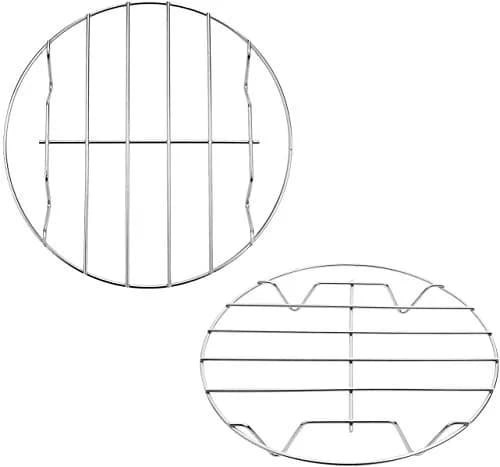 TamBee 2Pcs Stainless Steel Cooling Racks 7 & 8 Inch | Versatile Baking & Steaming thumbnail 1
