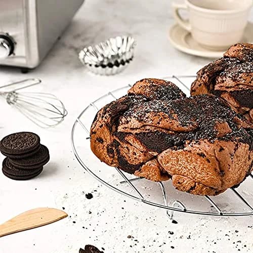 TamBee 2Pcs Stainless Steel Cooling Racks 7 & 8 Inch | Versatile Baking & Steaming thumbnail 7