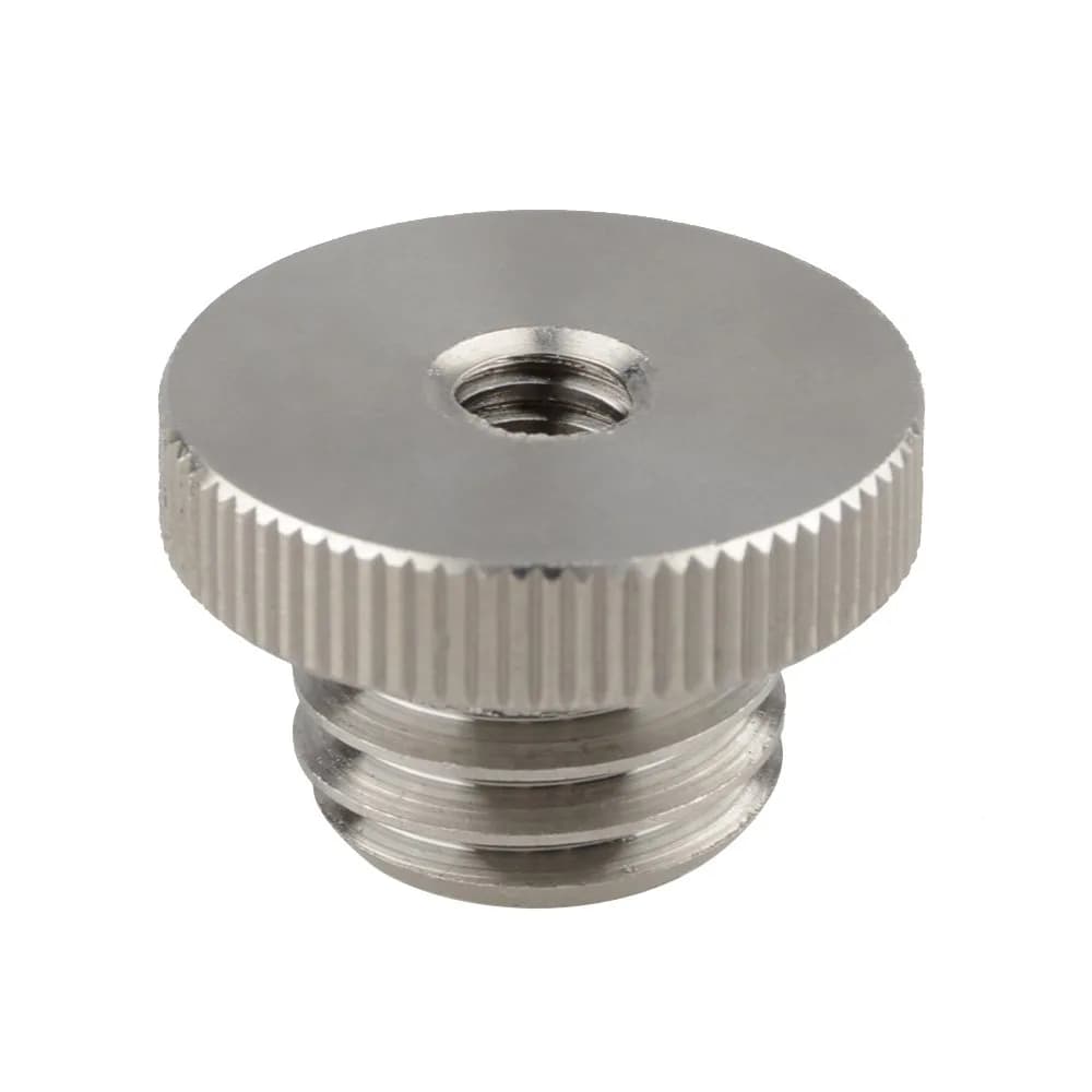 CAMVATE 1/4"-20 Female to 5/8"-11 Male Screw Adapter | Stainless Steel 304 Mounting Hardware - main product image