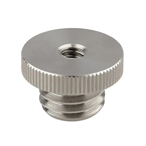 CAMVATE 1/4"-20 Female to 5/8"-11 Male Screw Adapter | Stainless Steel 304 Mounting Hardware thumbnail 1