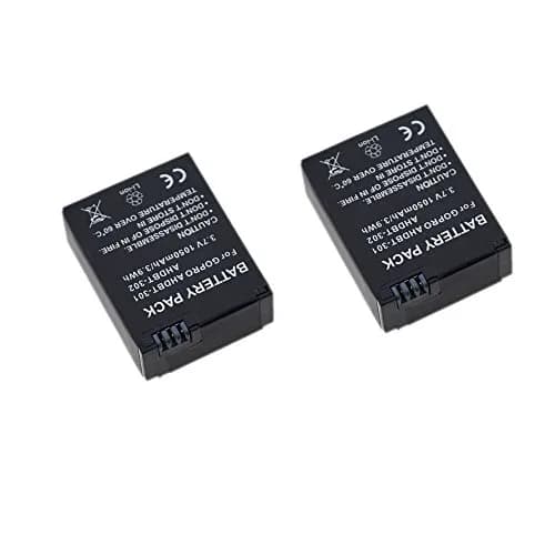Suptig Dual Battery Charger and 2x 1050mAh Batteries for GoPro Hero 3 & 3+ | 3.7V Li-ion thumbnail 3