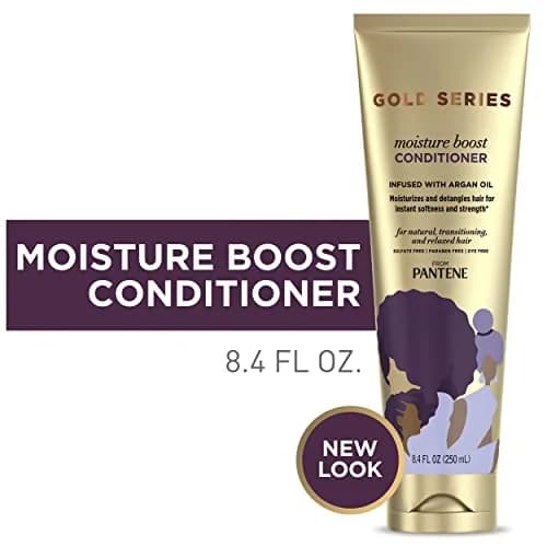 Pantene Gold Series Moist Boost Conditioner 250ml (8.4 Fl Oz) | Hydrates & Detangles thumbnail 3