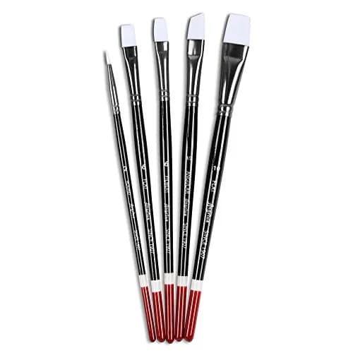 Angelus Paint Brush Set, 5 Piece | Synthetic Fibers for Smooth Strokes in India thumbnail 2