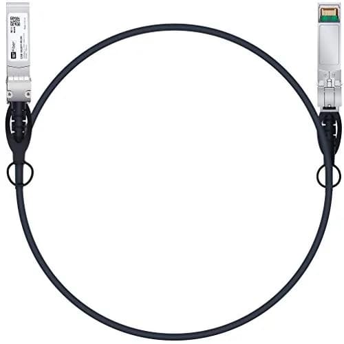 H!Fiber.com 10G SFP+ DAC Cable 1m | 10Gbps Twinax Copper for Networking Devices thumbnail 1