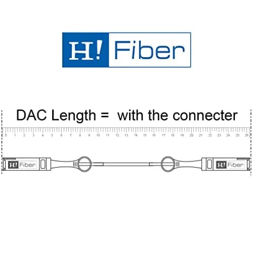 H!Fiber 40Gb QSFP+ DAC Cable 1m | 40GBASE-CR4 Passive Twinax for Cisco & Open Devices thumbnail 6