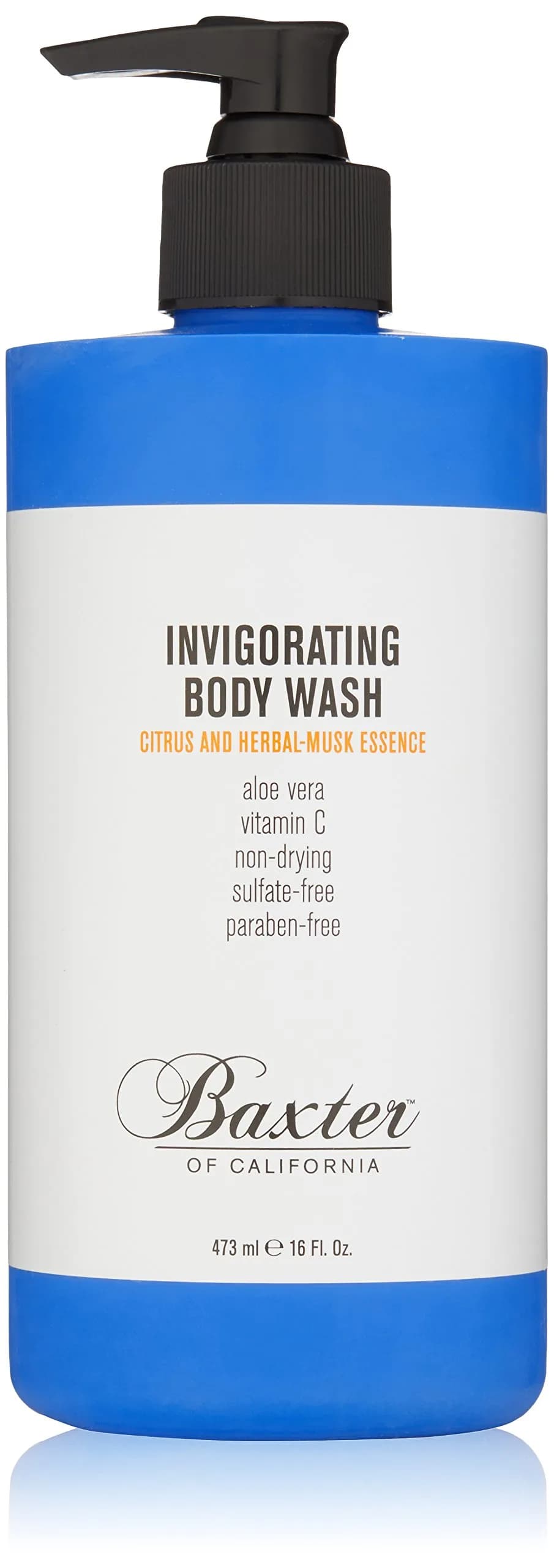 Baxter of California Invigorating Body Wash, Citrus & Herbal Musk, 16 Oz | Moisturizing, Rich Lather, All Skin Types