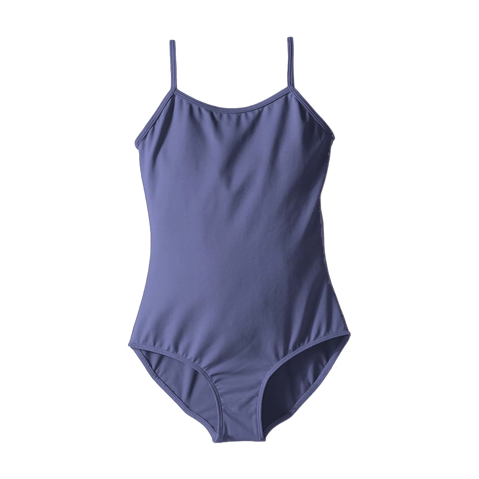 Bloch Dance Girls' Parem Microlux Camisole Leotard 8-10 | Fade-Resistant Nylon for Class & Performance — Navy