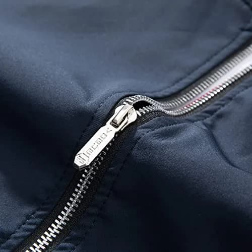 URBANFIND Men's Slim Fit Lightweight Sportswear Jacket Casual Bomber Jacket US S Blue | Breathable, Stylish & US S Size thumbnail 3