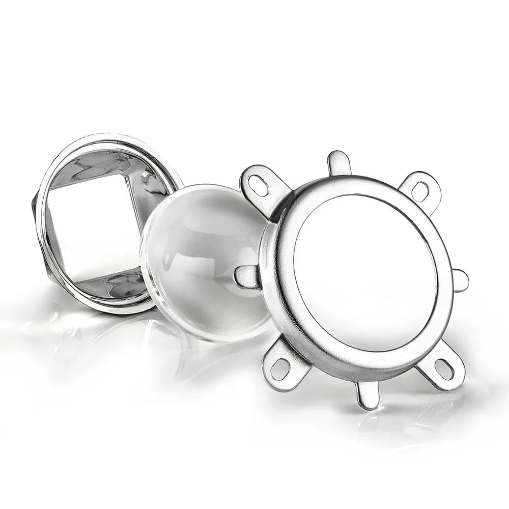 CHANZON 44mm 60 Degree LED Lens with Reflector and Bracket | Optical Glass for 20W-100W COB Chips - main product image