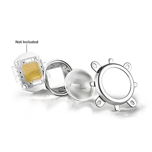 CHANZON 44mm 60 Degree LED Lens with Reflector and Bracket | Optical Glass for 20W-100W COB Chips thumbnail 3