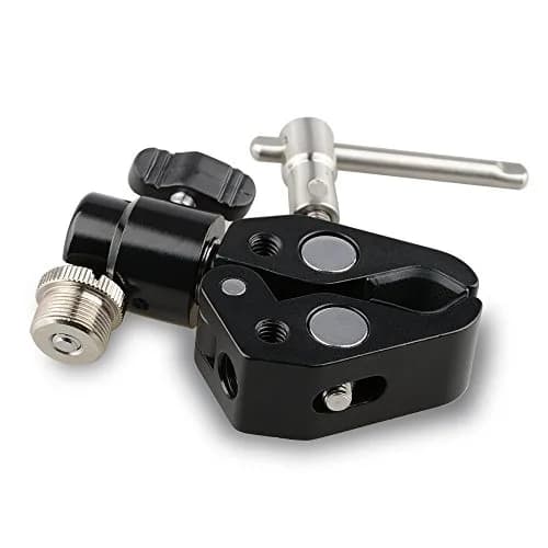 CAMVATE Mini Crab Clamp Articulated 1/4 Pack of 4 | Microphone Mounting Clamp with 360° Ball Head thumbnail 6