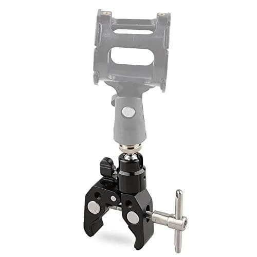 CAMVATE Mini Crab Clamp Articulated 1/4 Pack of 4 | Microphone Mounting Clamp with 360° Ball Head thumbnail 3