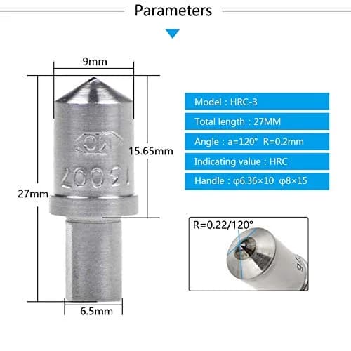 MXBAOHENG Diamond Indenter HRC-3 | 120° for Rockwell Hardness Testers thumbnail 2