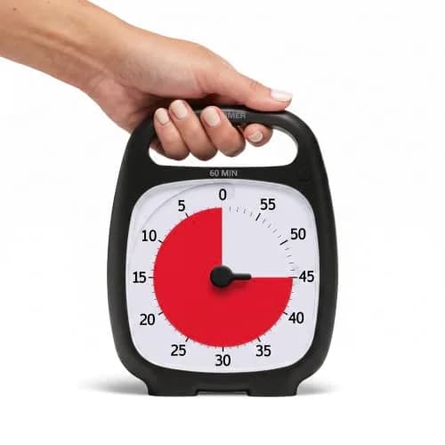 TIME TIMER Plus 60 Minute Desk Visual Timer | Silent, Portable & Stress-Free Time Management Tool thumbnail 1