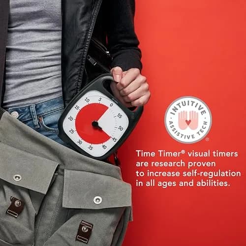 TIME TIMER Plus 60 Minute Desk Visual Timer | Silent, Portable & Stress-Free Time Management Tool thumbnail 4