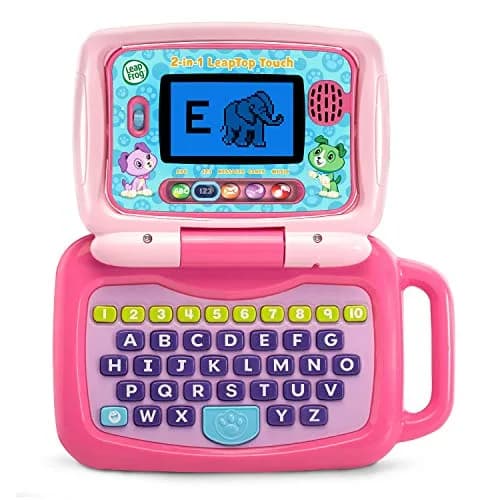 LeapFrog 2-in-1 LeapTop Touch Learning Toy, Pink | Educational Laptop & Tablet for Ages 2-5 — Pink