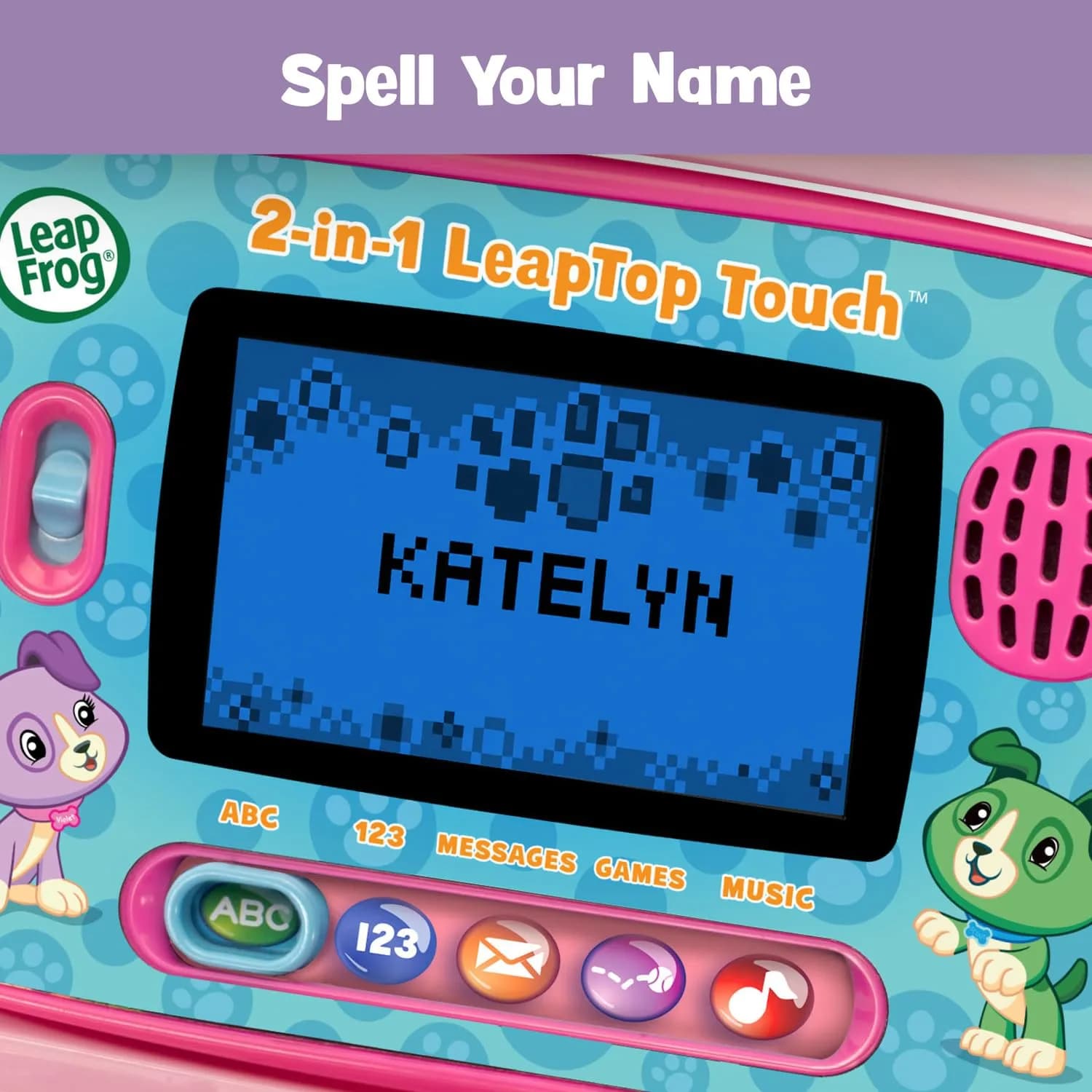 LeapFrog 2-in-1 LeapTop Touch Learning Toy, Pink | Educational Laptop & Tablet for Ages 2-5 - view 2