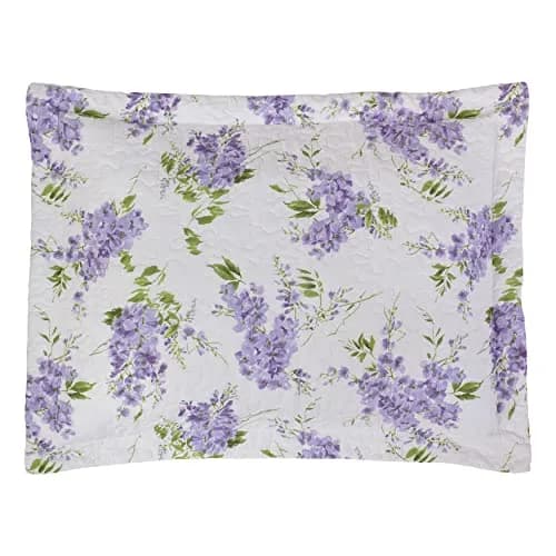 Laura Ashley Twin Quilt with Matching Sham | Reversible Floral Design, 100% Cotton, Lightweight All-Season Comfort thumbnail 4