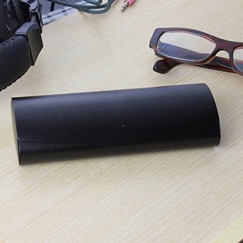 EZESO ESSENTIAL SKINCARE Large Eyeglass Case | Aluminum Alloy with Suede Lining, Buckle Closure, Black thumbnail 8