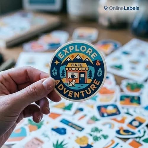 Online Labels Sticker Paper 8.5" x 11" White Matte | Permanent Adhesive, 250 Sheets, Inkjet & Laser Compatible thumbnail 2