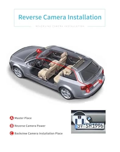 NOAUKA Waterproof IP69 Night Vision Car Rear View Camera 170° | HD Color CCD Backup Parking thumbnail 6