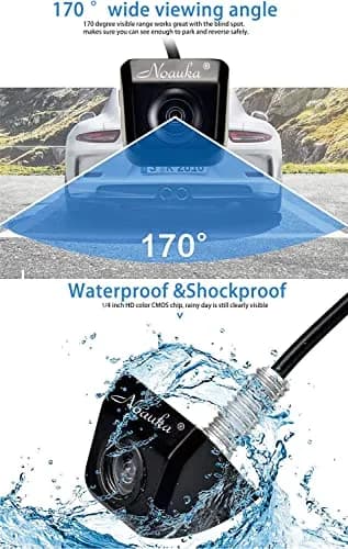 NOAUKA Waterproof IP69 Night Vision Car Rear View Camera 170° | HD Color CCD Backup Parking thumbnail 4