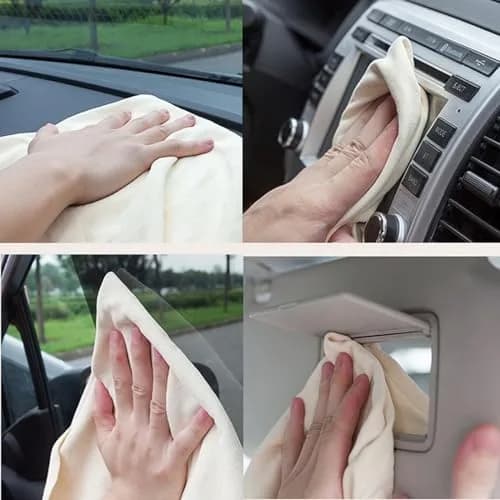 VANANA Car Nature Chamois Leather Washing Cloth 60x90cm | Super Absorbent & Gentle thumbnail 7