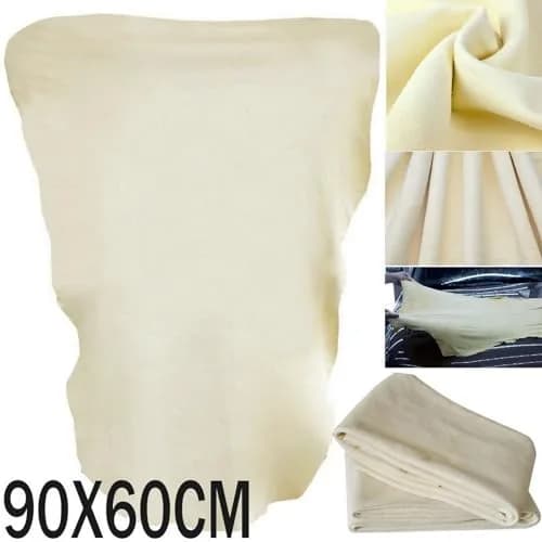 VANANA Car Nature Chamois Leather Washing Cloth 60x90cm | Super Absorbent & Gentle thumbnail 2