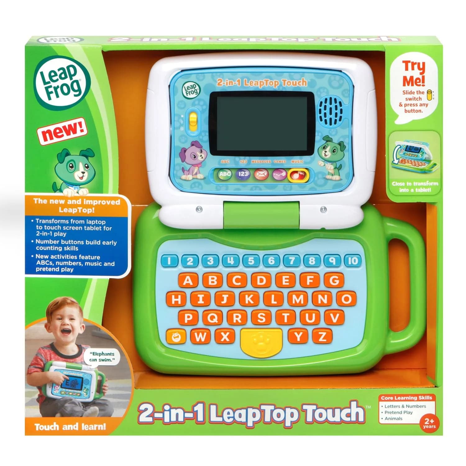 LeapFrog 2-in-1 LeapTop Touch Learning Toy Green | Ages 2-5 Years - view 7