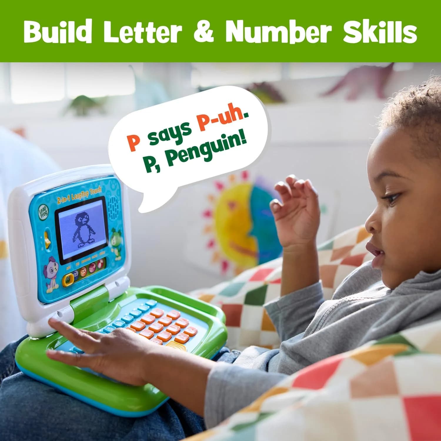 LeapFrog 2-in-1 LeapTop Touch Learning Toy Green | Ages 2-5 Years - view 3