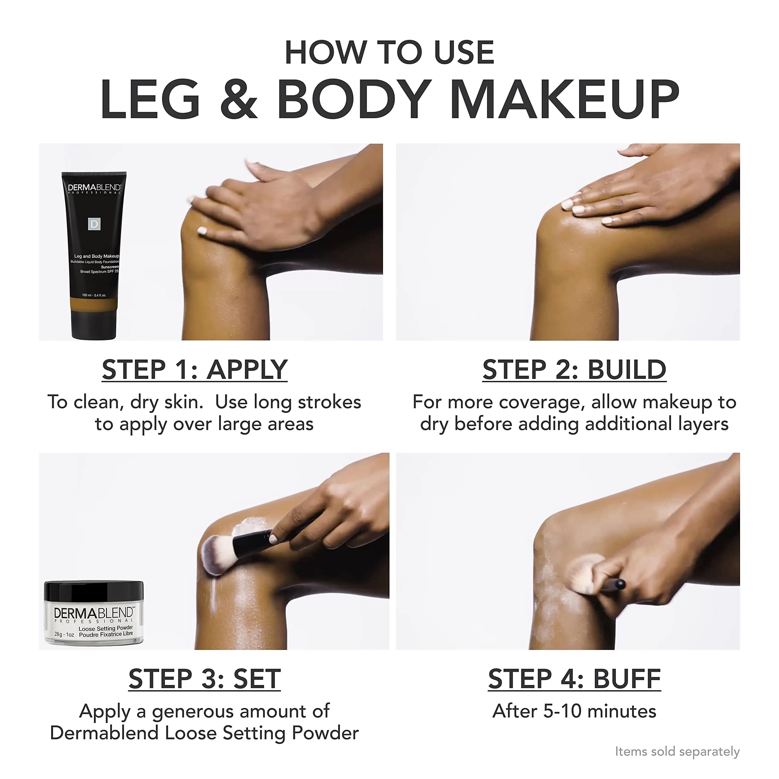 Dermablend Leg & Body Makeup Foundation SPF 25, 20N Light Natural, 100ml (3.4 fl oz) | Full Coverage for Scars & Imperfections - view 5