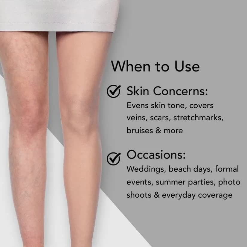 Dermablend Leg & Body Makeup Foundation SPF 25, 20N Light Natural, 100ml (3.4 fl oz) | Full Coverage for Scars & Imperfections thumbnail 8