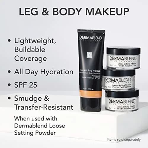 Dermablend Leg & Body Makeup Foundation SPF 25, 20N Light Natural, 100ml (3.4 fl oz) | Full Coverage for Scars & Imperfections thumbnail 3