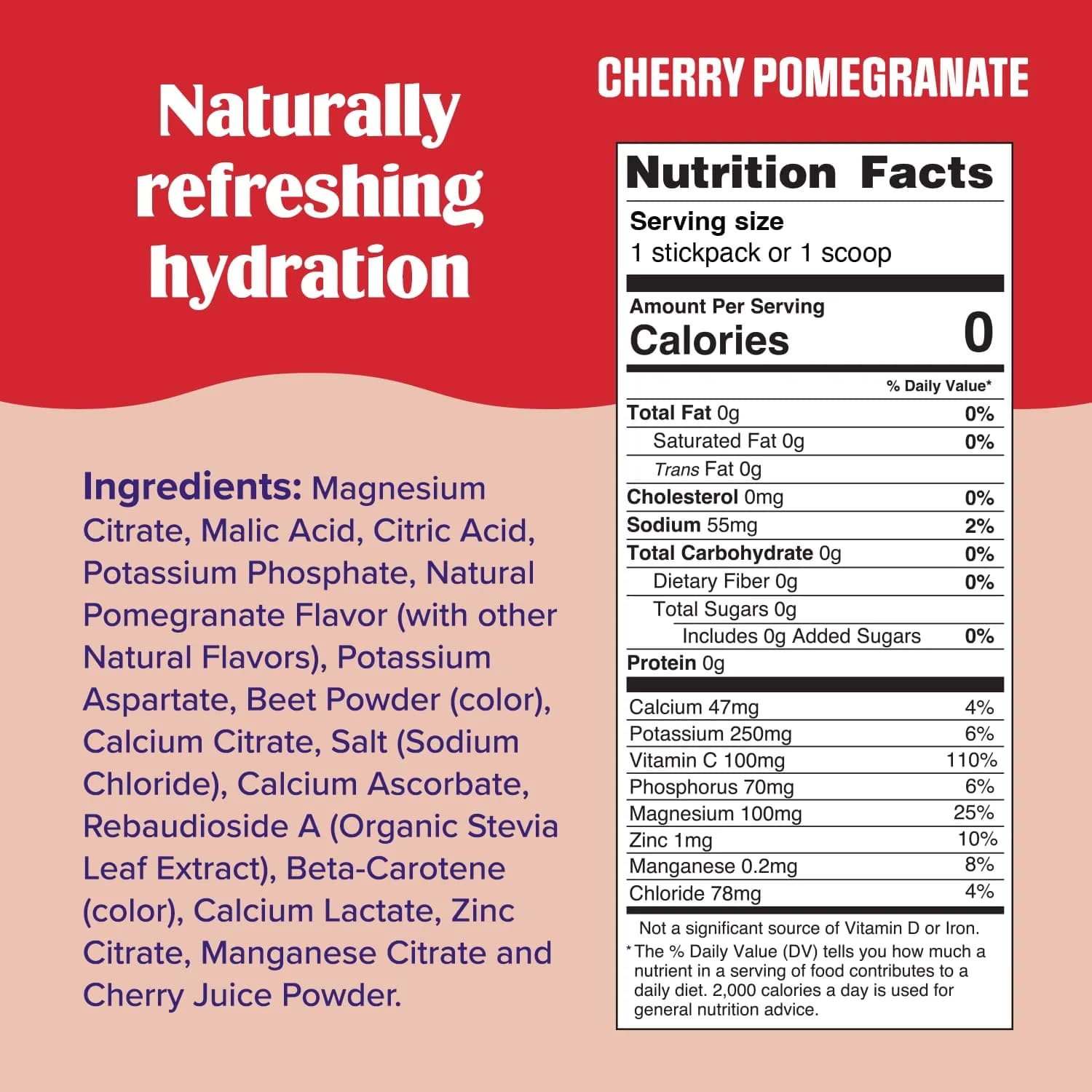 Ultima Replenisher Daily Electrolyte Powder Stick Cherry Pomegranate, 20 Stickpacks (3.7g (0.13 oz) each) | Zero Sugar Hydration Packets with 6 Electrolytes & Minerals - view 3
