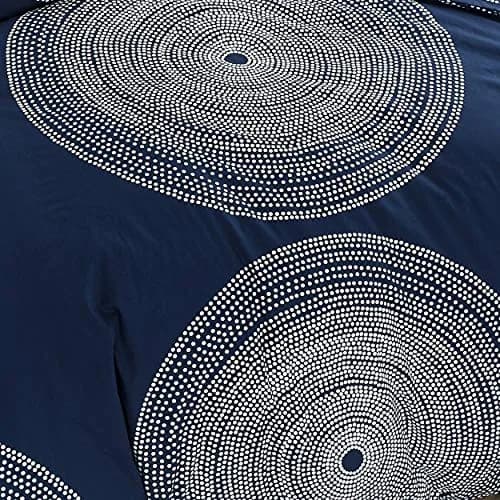 MARIMEKKO Queen Duvet Cover Set with Shams, Cotton Percale | Geometric Pattern, 200 Thread Count, Modern Scandinavian Design thumbnail 7