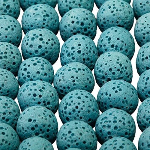 SUNYIK 10mm Blue Lava Rock Essential Oil Diffuser Beads 14" Strand | Unique Grounding & Aromatherapy thumbnail 5