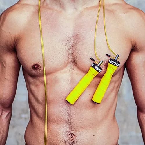 WOD Nation Alloy Steel Jump Rope with Two-Cable Design & Travel Bag, 11 ft (3.35 m) | Adjustable Speed Rope for Fitness thumbnail 8