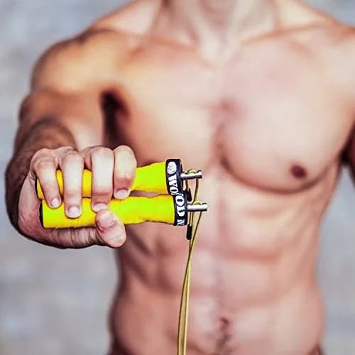 WOD Nation Alloy Steel Jump Rope with Two-Cable Design & Travel Bag, 11 ft (3.35 m) | Adjustable Speed Rope for Fitness thumbnail 4