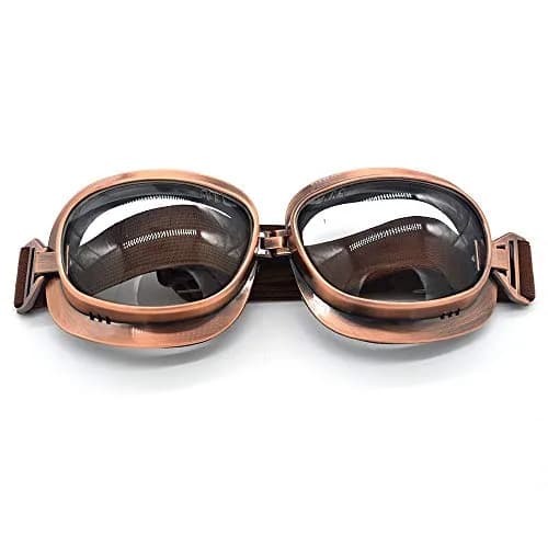 evomosa Motorcycle Goggles Vintage Pilot Goggle for Half Helmet | Retro Motocross Eyewear thumbnail 6