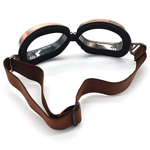 evomosa Motorcycle Goggles Vintage Pilot Goggle for Half Helmet | Retro Motocross Eyewear thumbnail 3