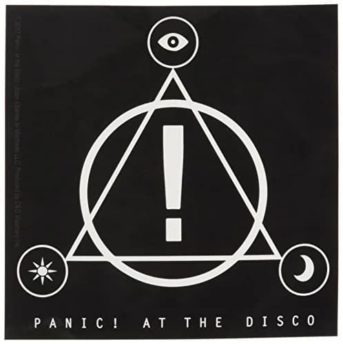 C&D Visionary Panic At The Disco Triangle Logo Sticker | Modern, Triangular, 4.25" L x 1.0" W x 4.25" H thumbnail 1