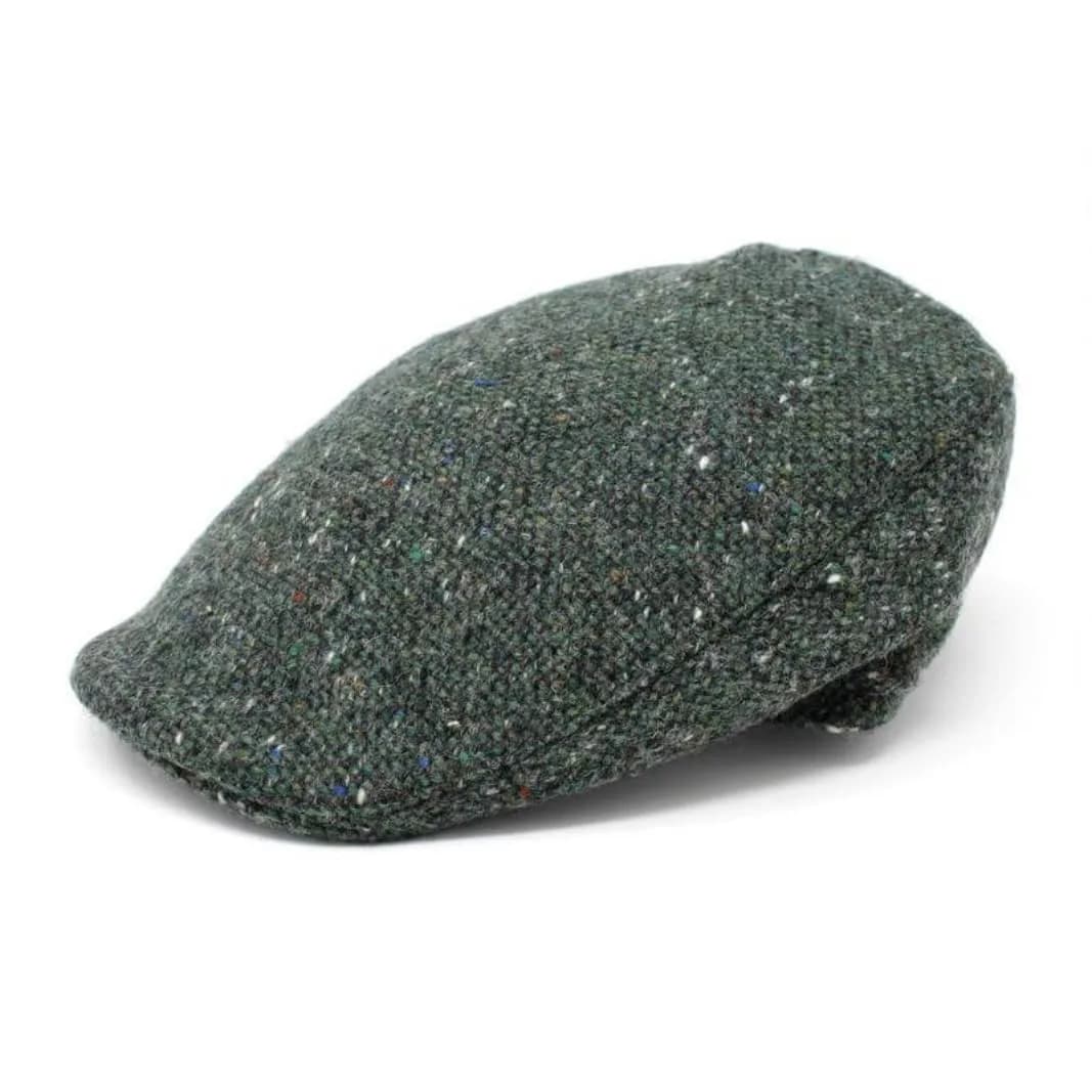 Hanna Hats Traditional Irish Wool Touring Cap, X-Large | Handcrafted Irish Wool Classic